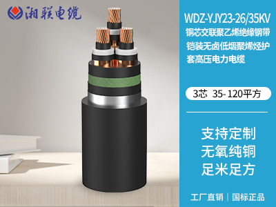 銅芯交聯(lián)聚乙烯絕緣鋼帶鎧裝無鹵低煙聚烯烴護(hù)套高壓電力電纜 銅芯交聯(lián)聚乙烯絕緣鋼帶鎧裝無鹵低煙聚烯烴護(hù)套高壓電力電纜